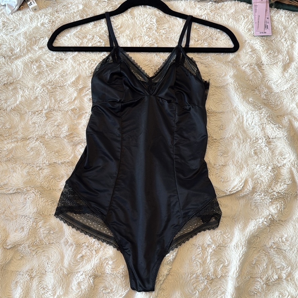 Assets By Spanx Black Lace Chemise